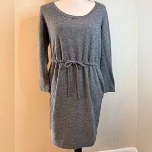 Hive & Honey gray casual Athleisure midi dress SZ SM
